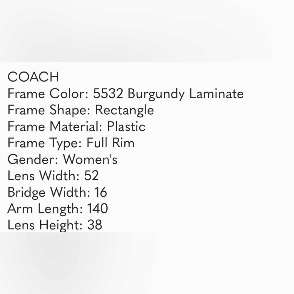 Coach Berry  Eyeglass frames - Picture 7 of 12